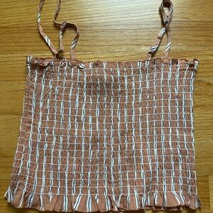 forever21 Smocked Tank Top